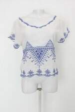 Blusa lulumari feminina branca com Bordado