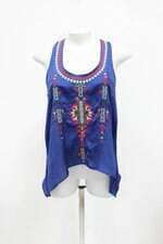 Regata eroica feminina azul com Bordado