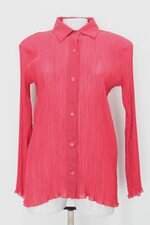 Camisa simple life feminina coral com Plissado