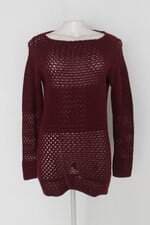 Blusa de tricot  feminina vinho 