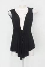Colete feminino preto com Renda
