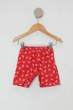 Shorts Infantil vermelho estampado 