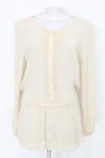 Blusa le lis blanc feminina bege com Franzido