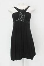 Vestido tng feminino preto com Paetê 