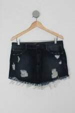 Saia Jeans john john feminina azul