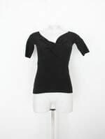 Blusa siberian feminina preta com Sobreposição