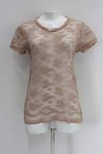 Blusa pee pou feminina marrom com Transparência