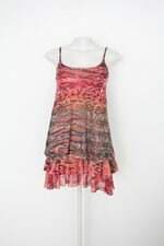 Vestido areia e mel feminino estampado com Babado