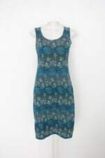 Vestido feminino estampado com Meio forro