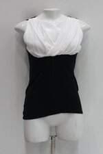 Blusa triangulo feminina estampada com Recortes