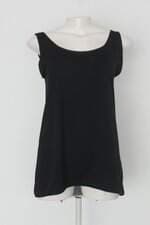 regata  feminina preta  com Recortes