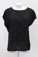 Blusa c&a feminina preta com Recortes