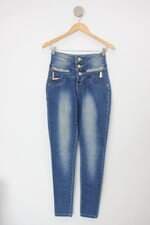Calça Jeans via sete feminina azul