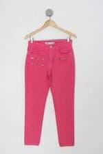 Calça de sarja viva feminina rosa
