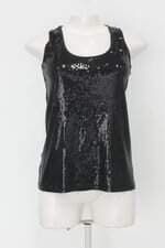 blusa Regata c&a feminina preta com Recortes