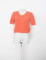 Blusa afghan feminina laranja