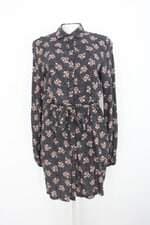Vestido chemise c&a feminino estampado com Faixa na Cintura