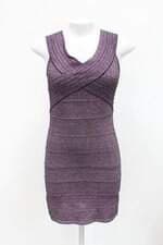 Vestido feminino roxo brilhante