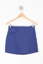 Saia viki feminina azul com Aplique