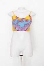 cropped afghan feminino estampado