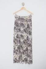 Saia feminina estampada longa 
