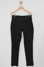 Calça de tecido feminina preta