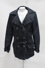 Casaco jeans feminino azul