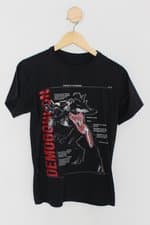 Camiseta Infantil piticas preta com silk