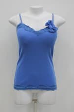 Regata feminina azul com Laço e Bojo