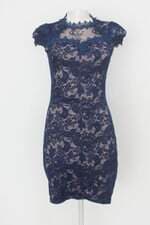 Vestido pitaya feminino azul com Renda