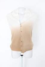 Colete feminino bicolor 