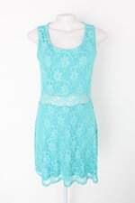 Vestido feminino azul com Forro