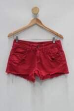 Shorts de sarja  di collani feminino vermelho