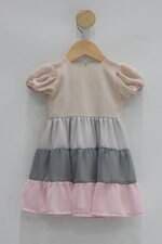 Vestido Infantil colorido com forro