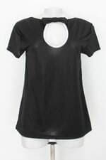 Blusa feminina preta com Laço