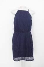 Vestido hering feminino azul com Forro