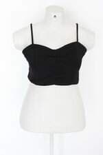 Blusa cropped lizie feminina preta