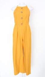 Macacão feminino amarelo