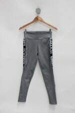 Calça Legging kvara feminina cinza com Viés