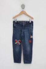 Calça Infantil tommy hilfiger azul com patch e silk