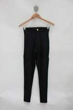 Calça de tecido feminina preta