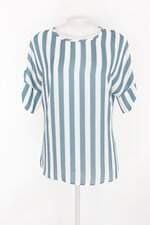 Blusa espaço hada feminina azul listrada 