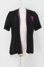 Kimono feminino preto com Paetê