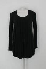 Blusa il shin feminina preta com Pregas e Forro