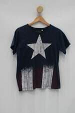 Camiseta Infantil marvel azul com  silk 