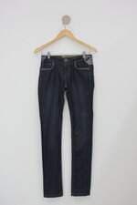 Calça Jeans desigual feminina azul com Bordado