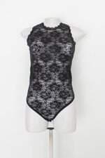 Body feminino preto com Transparência