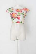 Blusa cropped c&a feminina estampada