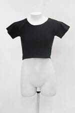 Blusa cropped feminina preta