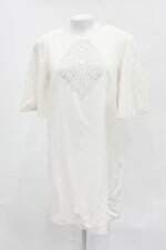 Vestido mng feminino bege com Renda